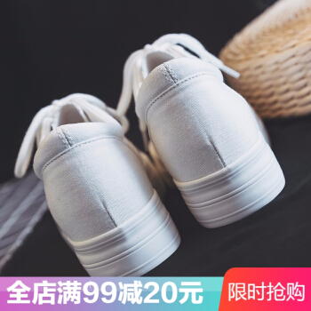 人本キャノンウェルズ女性2020夏の新型韩国版は、底が厚くて白い靴の学生が増えます。