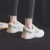 人本のお父さんさんの靴の女性の2020夏の新型の韩国版の学生の百はフュージョン运动のレインブーツの米绿---皮の颜（や大きな1ヤ）の女性の37に乗ります。