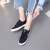 人本白の靴の子供2020夏モデル白の平底学生百合韩版の新型夏の黒いキャンバス39