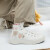 NIEMREO小熊キャンバスの女子学生韩版百合白靴2020夏新作ins Frishパンクの女性は白い40%です。
