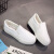 人本女性靴2020新商品ユリの皮が厚いキャシー女子学生韓国版底懒人靴女子足鞋白37