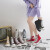 全世界の经典の高帮キンバースの女子学生の韩版百は2019秋の新型原宿の白いボンボンの靴の黒板の靴の子供供の基础の百乗网の赤い靴の女性の白黒の36女に乗ります。