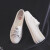 人本キャノンスウェーズ女子夏のパンプス女子の通気性の良い白い靴百合韩版夏网布板鞋学生の白い靴39