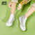 森马(Senma)キャノン女子靴2020春モデルフルー・ファンシー低组落书きカジュア・ブツ子供给白黒(高-帮)36