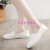 靴の紐がない女性の靴は靴のニューキャバクの女性の韓国版凡歩靴夏の女子学生は百乗りの白い靴です。1足でinsフライパン靴MJ 0028黒（標準コード）37