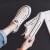 雨帛Canbars shの女子学生の韩国版の低い板の靴の2020夏の百合通す白い靴の女性のulzzing松の饼の靴の女性の白い36