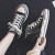 夏沫キャノンスウィーツ女性の個性的なサイドジッパーが2020冬の学生のために韓国語バージョンのカジュアロール百合白の靴とダウンの二綿の靴黒（現物）37