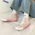 アレア・キャバクバ・シュー女学生韩版百合复古の濡れた靴の女高生が上品のピンク色をしています。