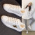 Waller Dixon bulan doの白い靴2020新型女性靴秋冬百合港風の底の本革通気板の靴女性白【皮】35