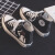 19新型女子大童黒高幇キャノンスーツ中学生のulzzzing落書き板靴韓国版ブーツ女性黒A 397
